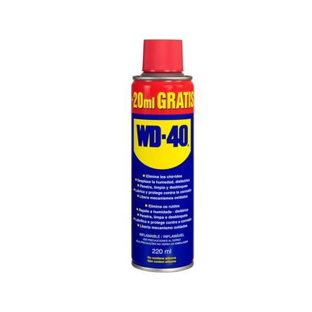 Imagen de WD-40 spray multiusos 200+20 ml gratis