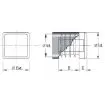 Imagen de Tapón contera cuadrado 80x80 mm negro para tubo estructural Fortaps