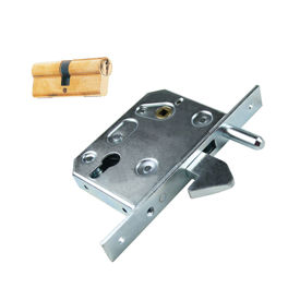 Imagen de Cerradura para puerta corredera pico loro con cilindro Aumon