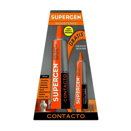 Imagen de Supergen contacto 75 ml + incoloro 20 ml