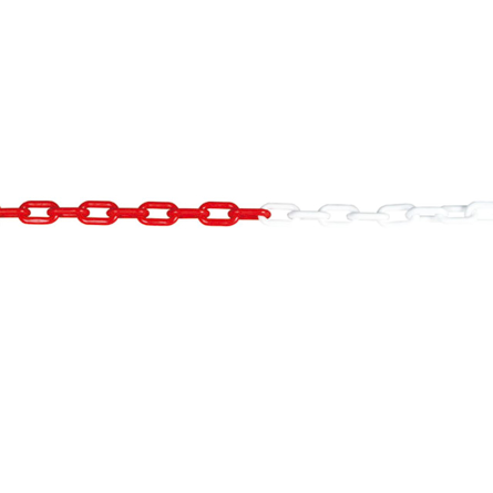 Imagen de Cadena plástico blanca y roja 6 mm 25 metros
