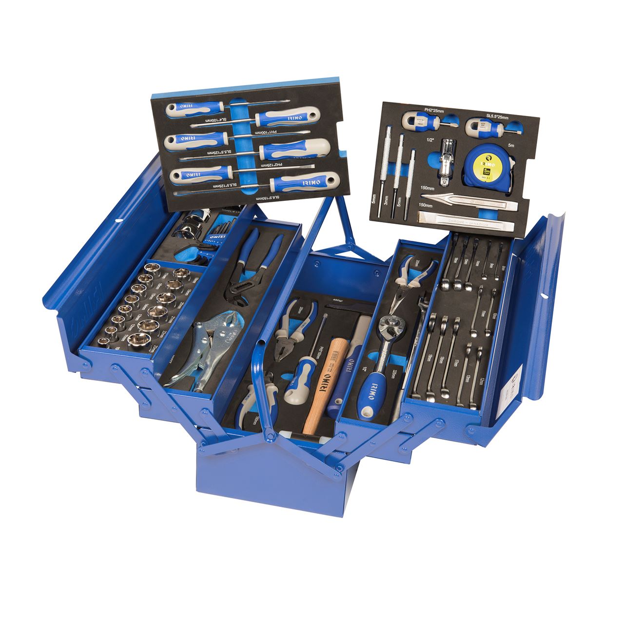 Caja herramientas metálica Irimo 67 herramientas - Suministros Urquiza