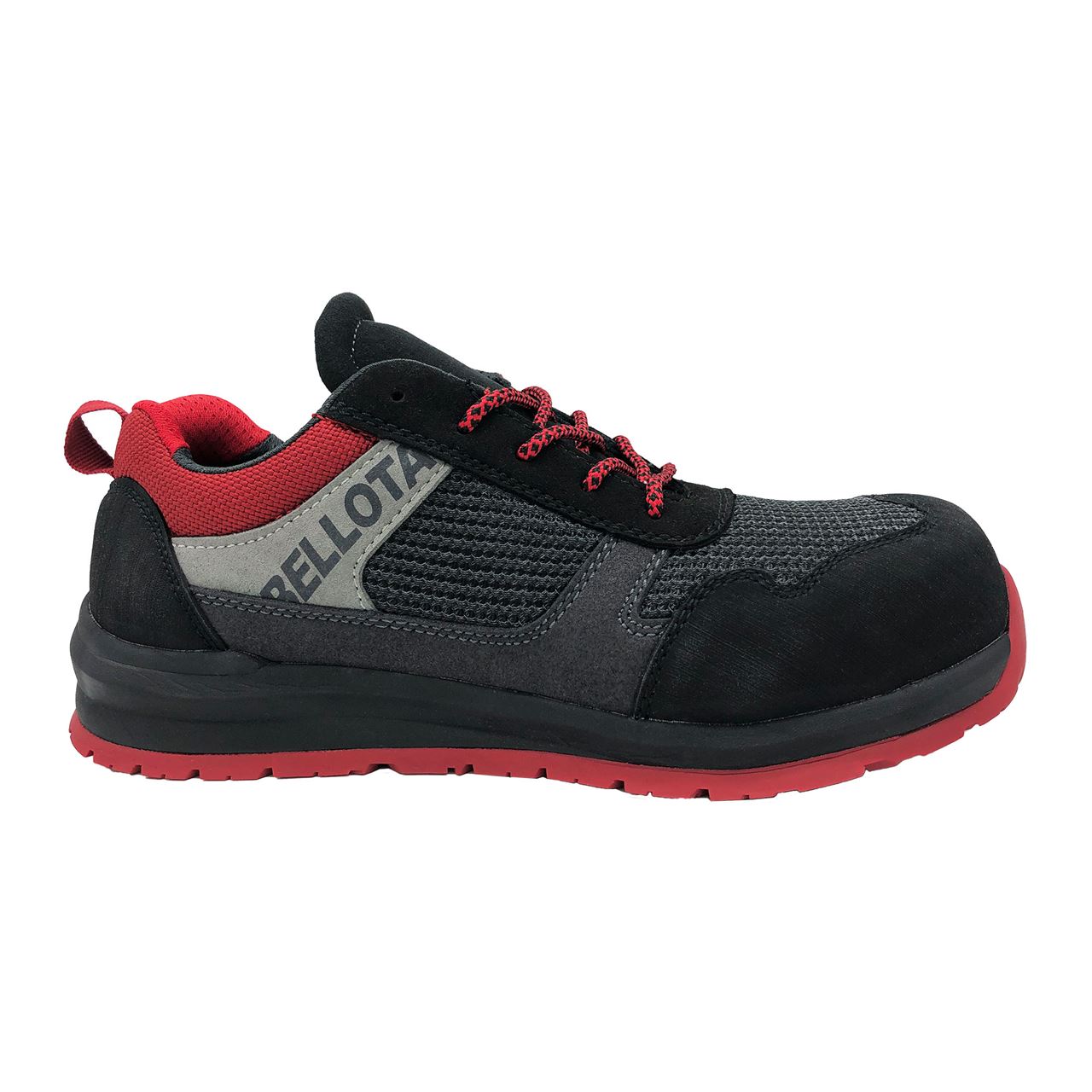 Zapato Bellota Street negro-rojo 72350 - Suministros Urquiza