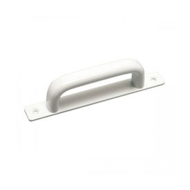 Imagen de Asa tirador de aluminio recto con placa Aumon