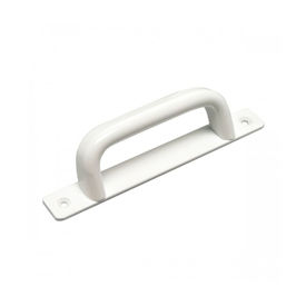 Imagen de Asa tirador aluminio inclinado con placa Aumon