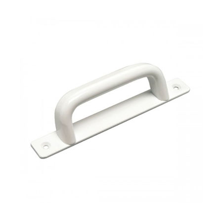 Imagen de Asa tirador aluminio inclinado con placa Aumon