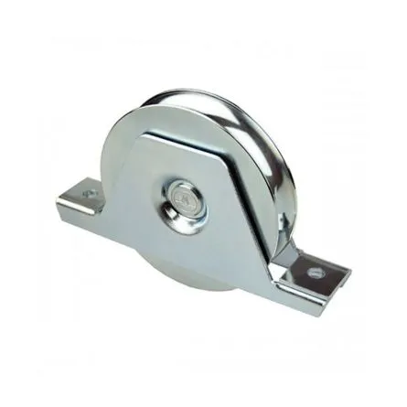Imagen de Rueda para puertas correderas canal redondo con soporte atornillar Aumon