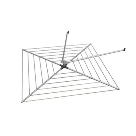 Imagen de Tendedero colgador exterior Daen Eolo giratorio 2 brazos de aluminio