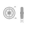 Imagen de Rueda goma 250 mm 400 kg Alex 2-0084