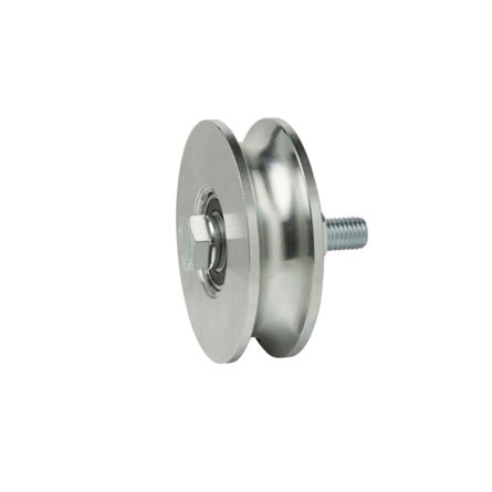 Imagen de Rueda para puertas correderas canal redonda con tornillo doble rodamiento Aumon