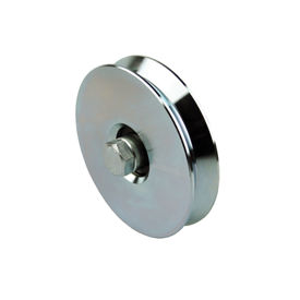 Imagen de Rueda canal angular inox con tornillo puerta corredera Aumon