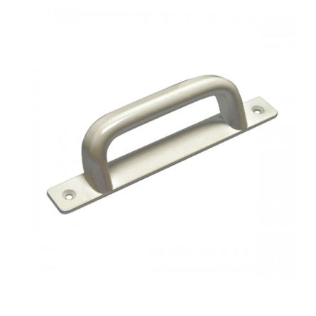Imagen de Tirador aluminio inclinado con placa