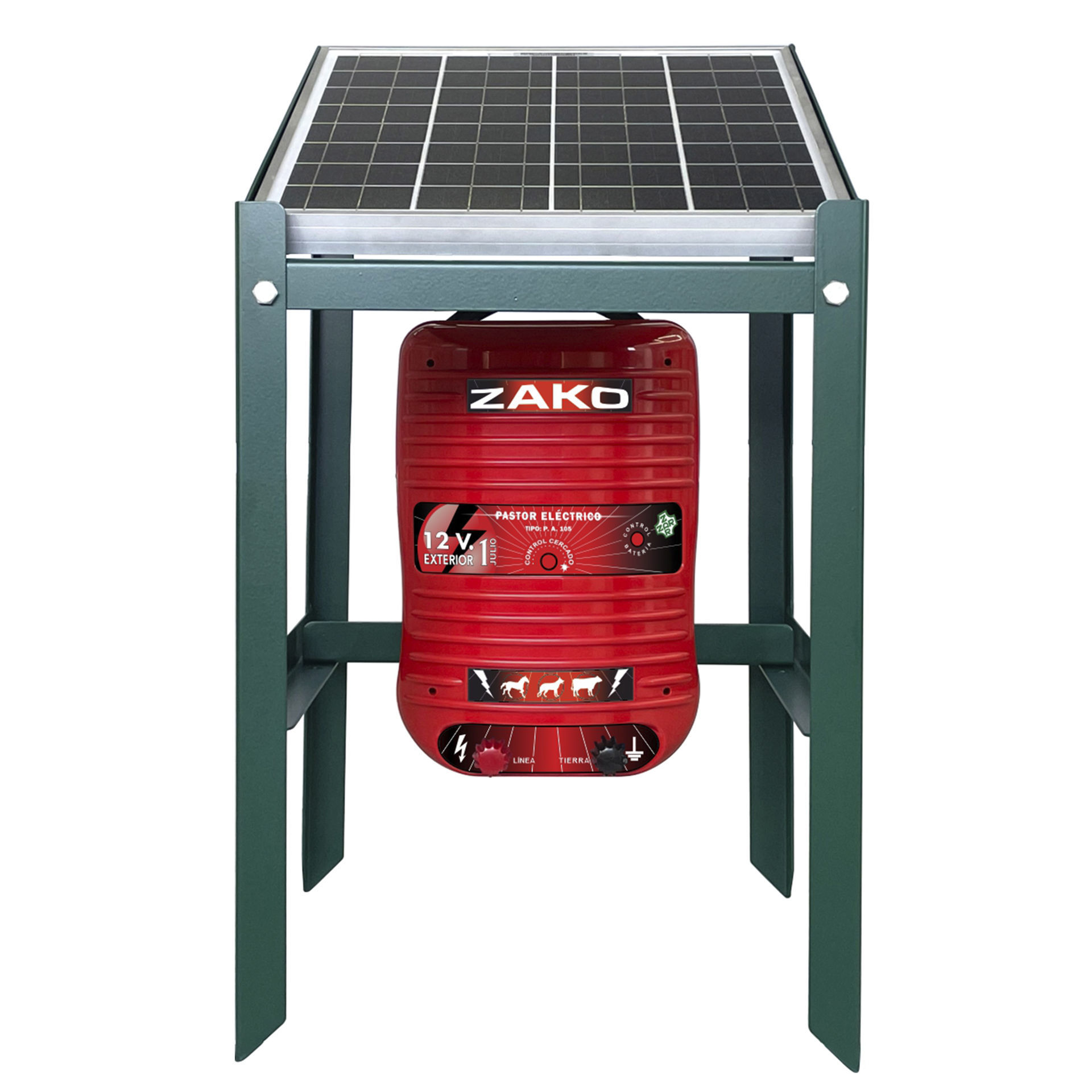 Pastor eléctrico a batería Zar Zako solar 12 V - Suministros Urquiza