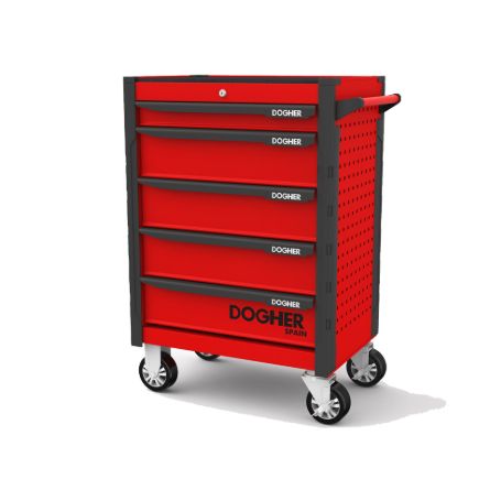 Imagen de Carro herramientas taller 5 cajones Dogher Suzuka