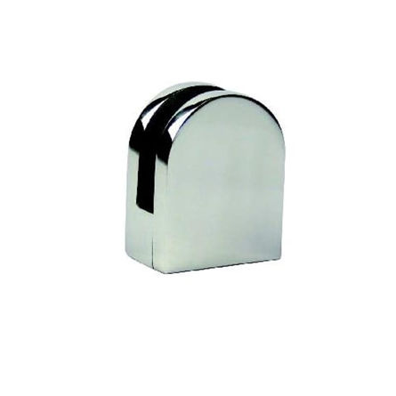 Imagen de Grapa para vidrio redonda plana inoxidable Aumon