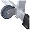 Imagen de Escalera móvil con plataforma plegable KTL 2XL de aluminio