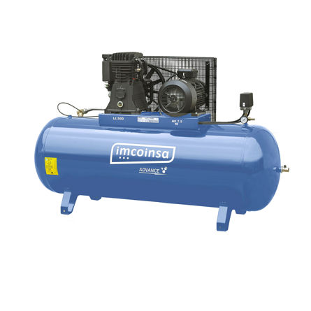 Imagen de Compresor correas 500 litros 7,5 HP Imcoinsa Advance 04A075