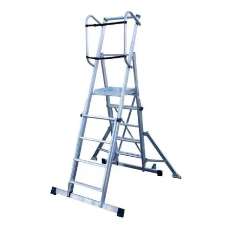 Imagen de Escalera móvil telescópica con plataforma plegable KTL K-TELEX 45S
