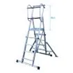 Imagen de Escalera móvil telescópica con plataforma plegable KTL K-TELEX 45S