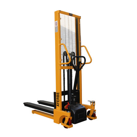 Imagen de Elevador apilador semi eléctrico Ayerbe AY-1600 ASE 1.000 Kg