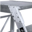 Imagen de Taburete fijo de aluminio profesional KTL