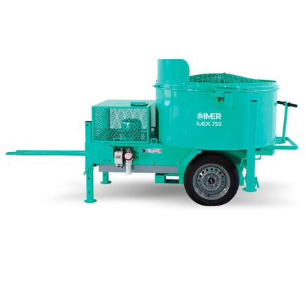 Imagen de Mezcladora de mortero planetaria trifásica Imer Mix-750 Plus 750 litros