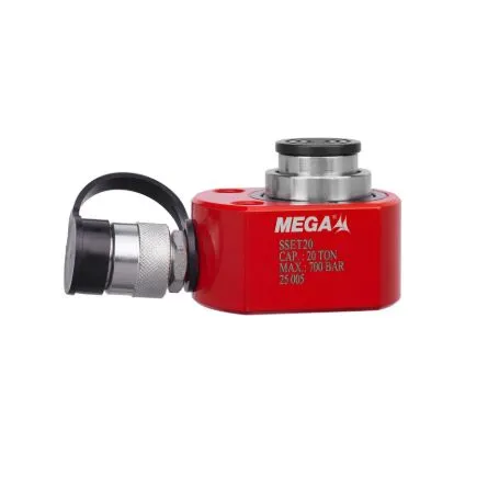 Imagen de Cilindro hidráulico simple efecto extra plano telescópico Mega 20 Tn