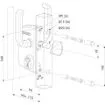 Imagen de Cerradura industrial Locinox LSKZU2 para puertas correderas plata