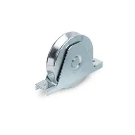 Imagen de Rueda para puerta corredera canal angular con soporte doble rodamiento Aumon