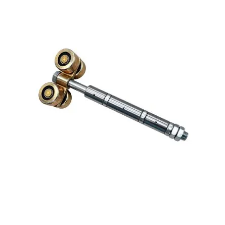 Imagen de Roldana doble con rodamiento puerta corredera colgada U50x45 3 cuerpos Aumon