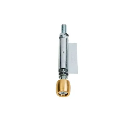 Imagen de Guiador inferior para puerta corredera de bisagra lateral con oliva de 19 mm Aumon
